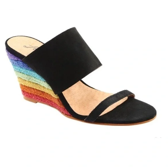 Women's Free People Glorieta Wedge Sandal Sz 38M - Picture 1 of 6